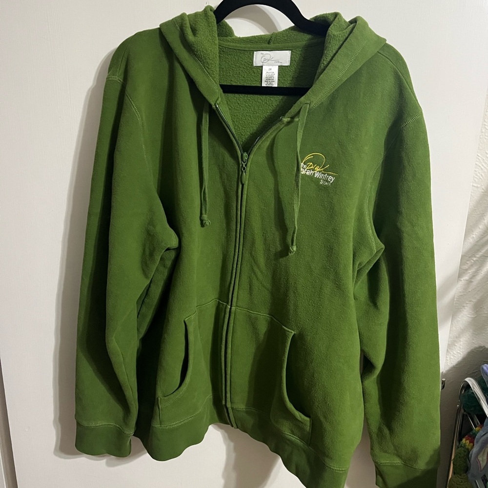 ❤️ 2X Oprah Winfrey Show Green women’s Hoodie sweatshirt - Picture 10 of 10